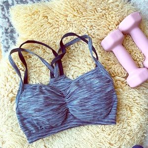 Athleta Namaste space dye sports bra size S